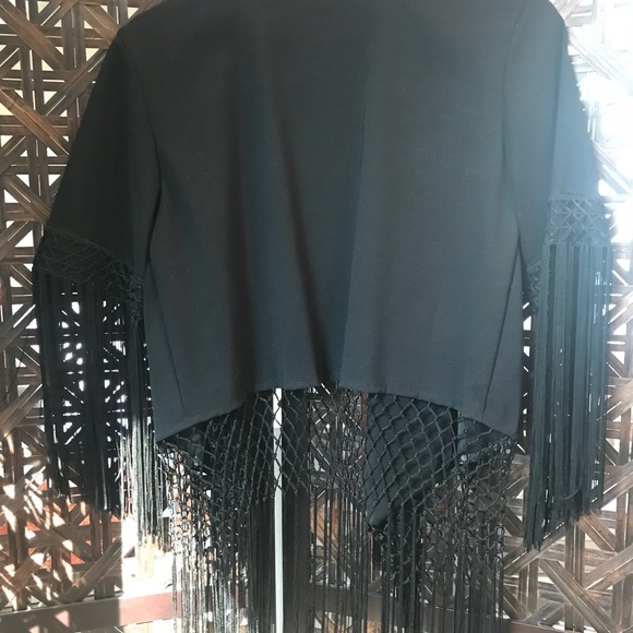 Blue Life Fringe Short Kimono Jacket - Picture 2 of 3